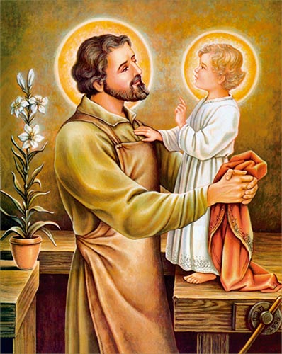 San José con el Niño Jesús
