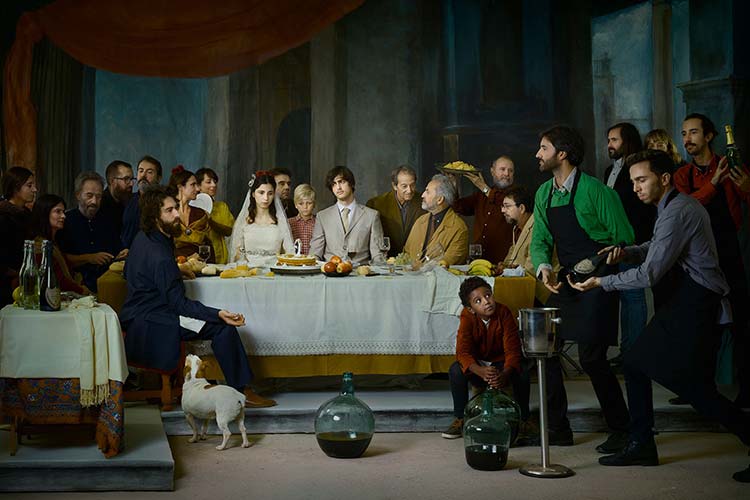Montaje fotográfico inspirado en una obra de Murillo