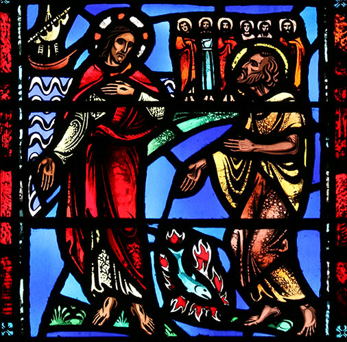 Jesús con Simón Pedro