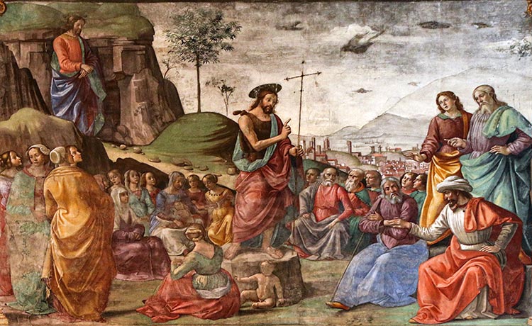 Fresco de Santa Maria Novella en Florencia