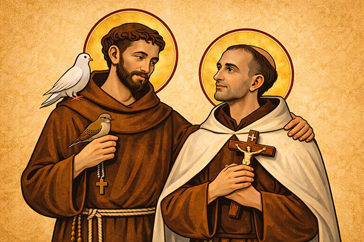 Francisco de Asís y Juan de la Cruz