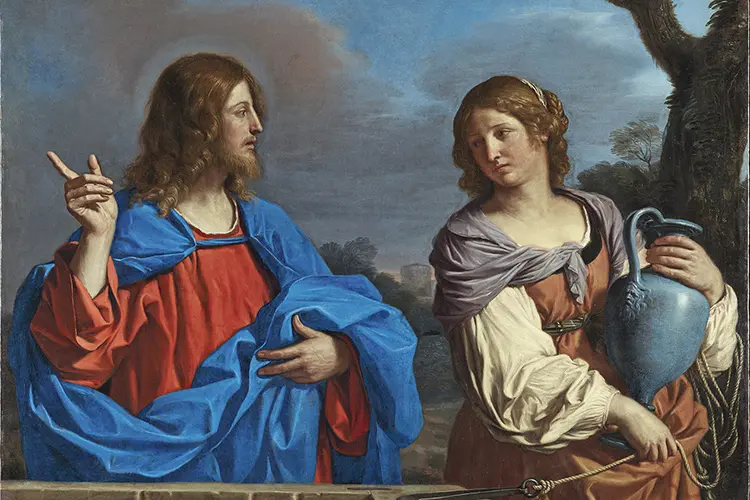 Jesús y la samaritana en el pozo