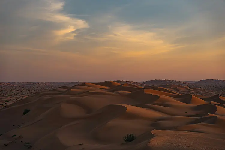 Atardecer en el desierto